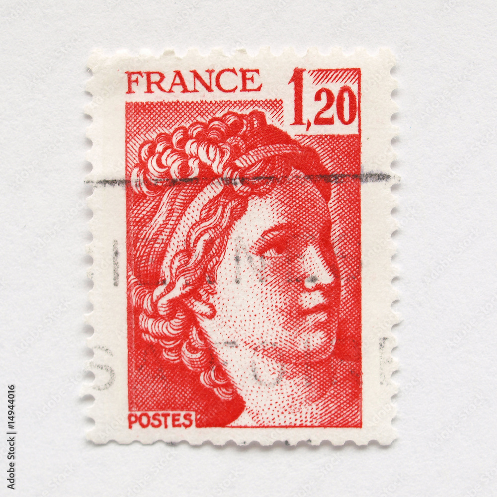 Wall mural french stamp