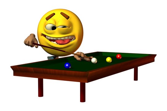 Smilie - Billard
