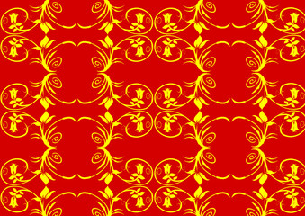 Blumen und Muster als Design