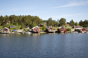 Fototapeta na wymiar Swedish coastline