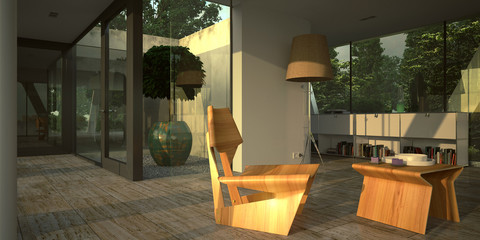 modern minimalist interior