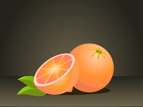 Beautiful juicy orange