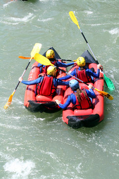 Kayak &agrave; quatre