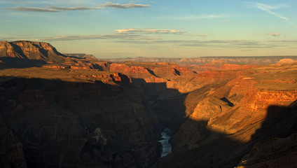 Fototapeta na wymiar Grand Canyon panorama at sunrise from Toroweap point
