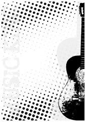 guitar dots poster background - 14960826