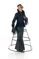Woman Glamour frame hoop skirt © Patrick Hermans