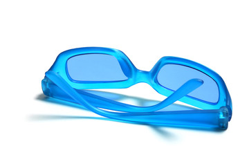 Blue Plastic Sunglasses