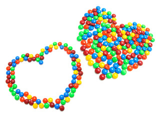 Chocolate Lollies in Heart Shapes