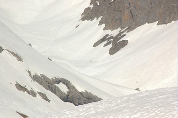 Cañón nevado.