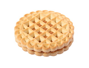 Shortbread  on a white background