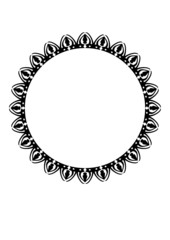 Round abstract frame