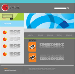 vector web template