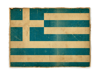 Fototapeta na wymiar grunge flag of Greece
