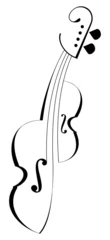Behangcirkel Tattoo violin ©  danjazzia