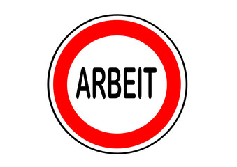 Schild als Information