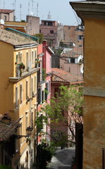 Fototapeta na wymiar El Trastévere en Roma