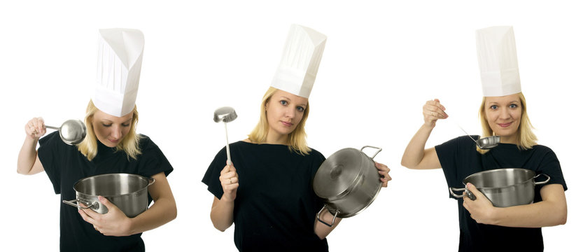 Chef Women Triptych