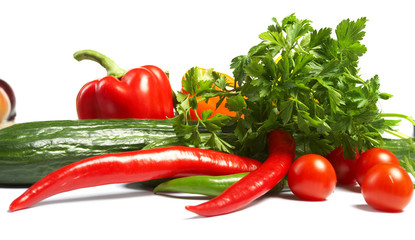 Fresh Vegetables, Fruits and other foodstuffs.