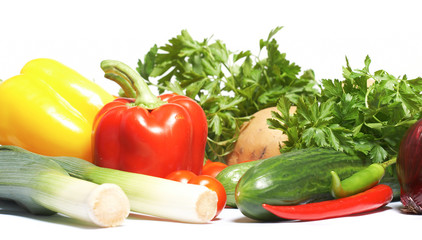 Fresh Vegetables, Fruits and other foodstuffs.