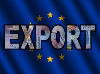 EU Export with cash and flag