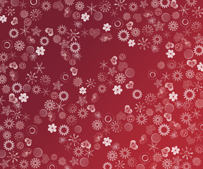 déco bordeaux et rouge