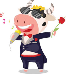 singing cow