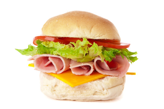 Ham & Cheese Salad Roll