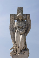 Angel´s statue in public cemetery.