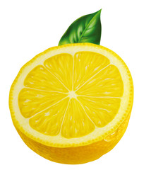 Zitronenhälfte