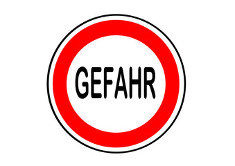 Schild als Information