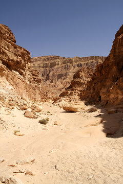 Colored canyon in Sinai, Egypt