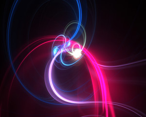 Abstract blue and red background