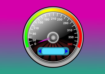 Geschwindigkeitsanzeiger als Design