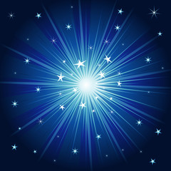 Naklejka premium Star background