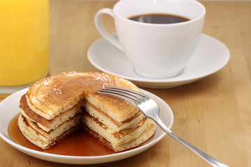 Fresh hot  pancakes