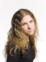 Obraz premium Portrait of a serious woman