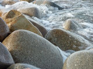 rivage de galets