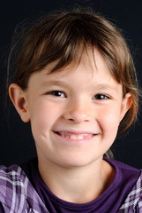 Portrait, fille,enfant,studio