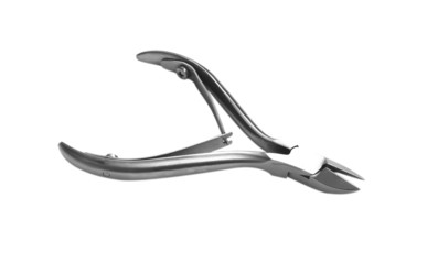Fototapeta premium Steel nippers for manicure, isolated on white