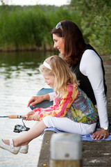 Fishing with mom