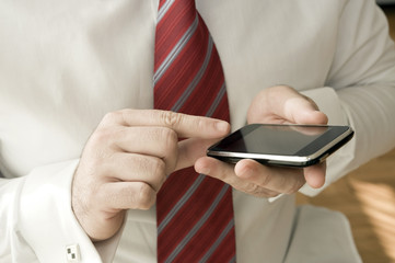 business man on the phone