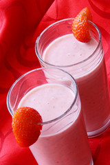 Milchshake,Erdbeeren