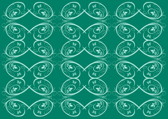 Floral Elemente als Design Entwurf