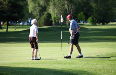 Obraz premium golfers