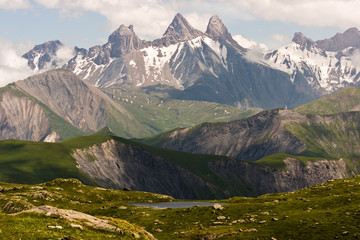 Fototapeta premium Paysage alpin (Saint Sorlin d'Arves)