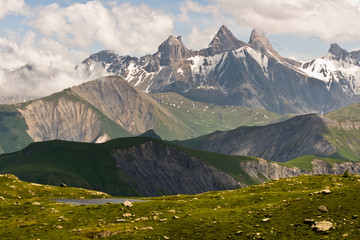 Fototapeta premium Paysage alpin (Saint Sorlin d'Arves)