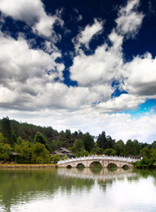 A scenery park in Lijiang China