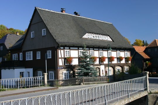 Umgebindehaus in der Oberlausitz
