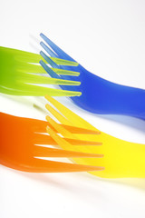 plastic forks background