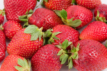 fresh and juicy strawberries